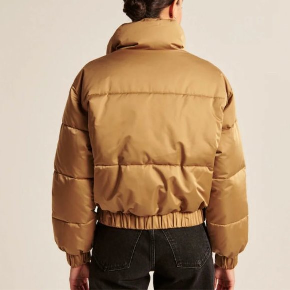 Abercrombie & Fitch Ultra Mini Puffer Satin Brown - XL - Picture 3 of 4